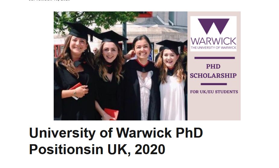 warwick university phd vacancies