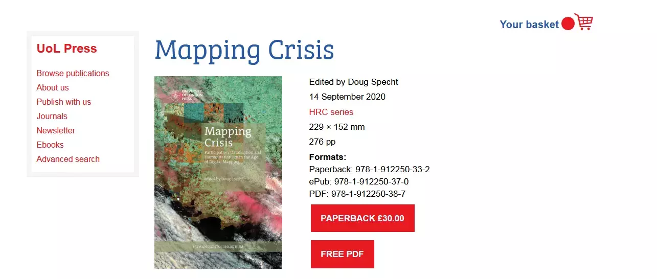 A new Book on   mapping in times of crisis - Doug Specht A new Book on   mapping in times of crisis - Doug Specht