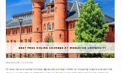Free Study - Best Free Online Courses at Wesleyan University