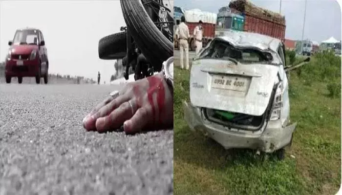 उत्तर प्रदेश पुलिस की गाड़ी एक बार फिर पलट गयी और एक अपराधी की मौत हो गयी