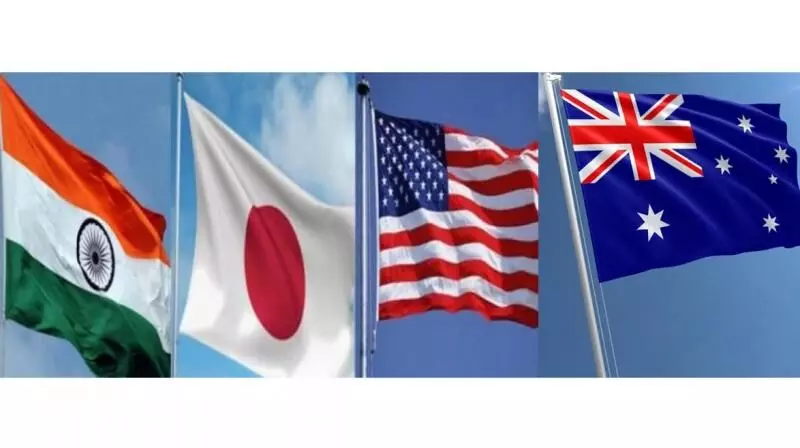 खुले और समावेशी हिंद-प्रशांत क्षेत्र की दिशा में अमेरिका, ऑस्ट्रेलिया, भारत और जापान ने बैठक की (Quad)