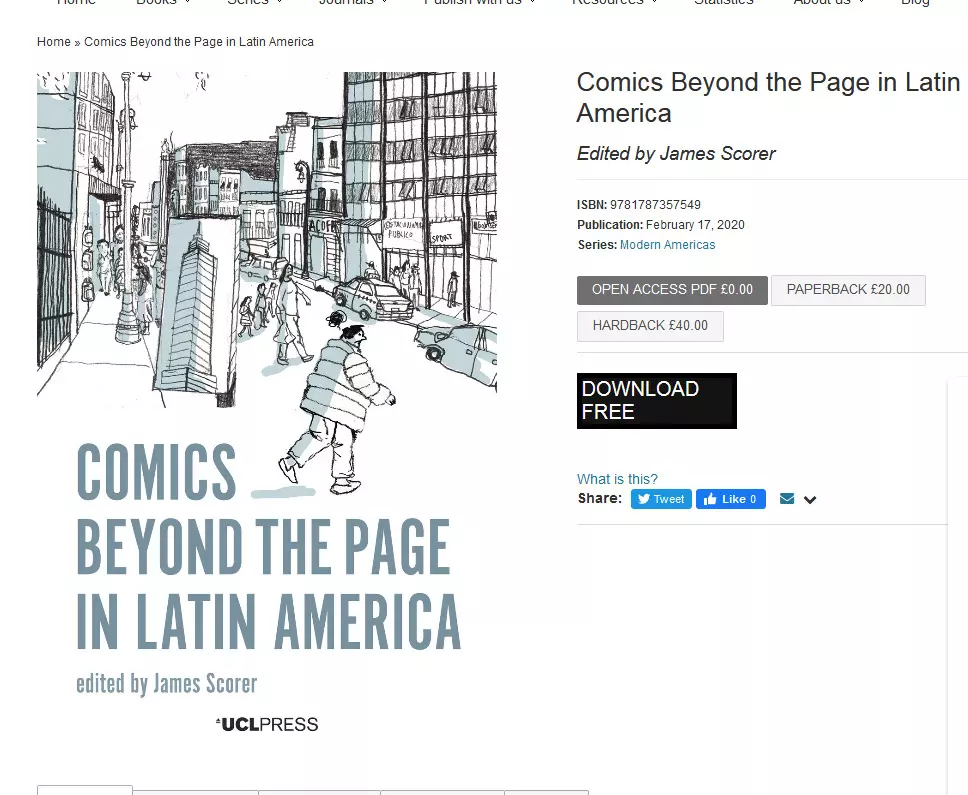 Comics Beyond the Page in Latin America- open access