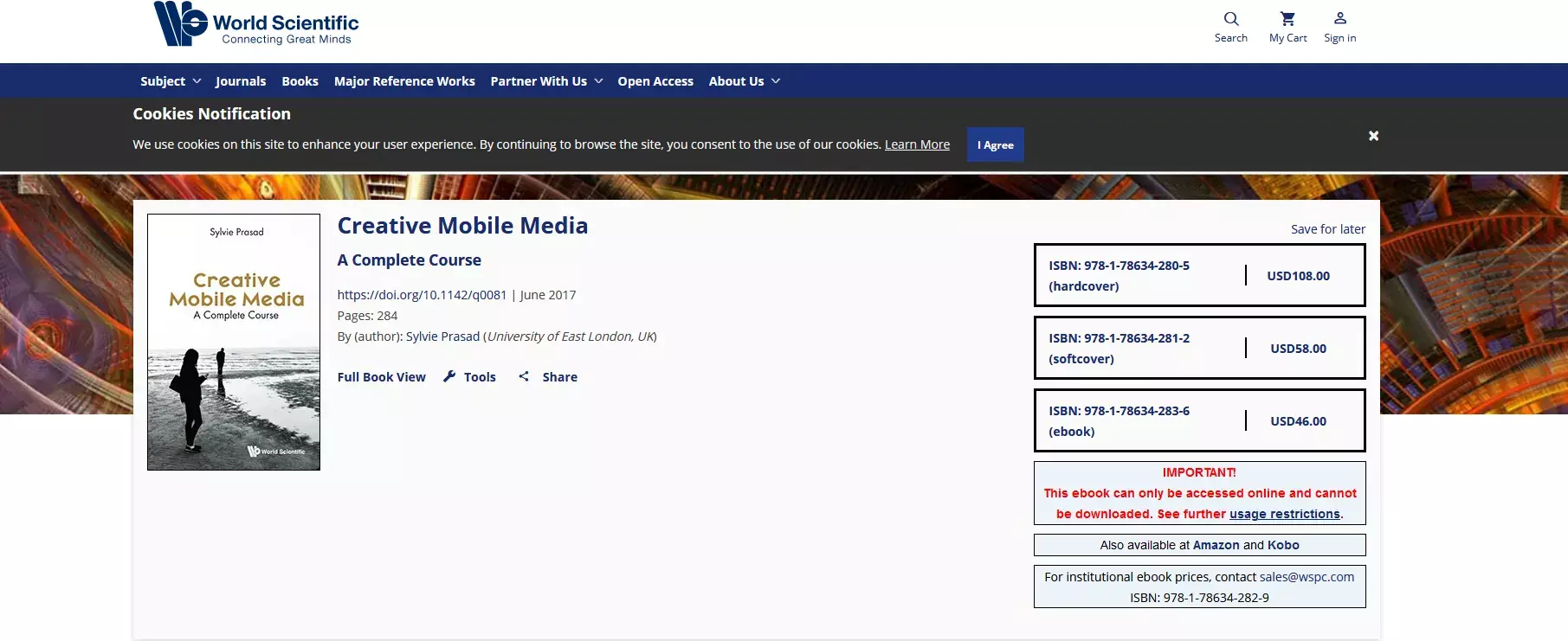 Creative Mobile Media -A Complete Course By (author): Sylvie Prasad (University of East London, UK)