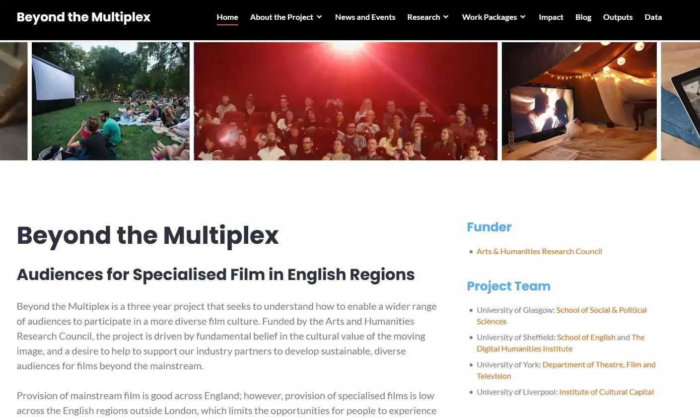 Audiences beyond the multiplex: understanding the value of a diverse film culture