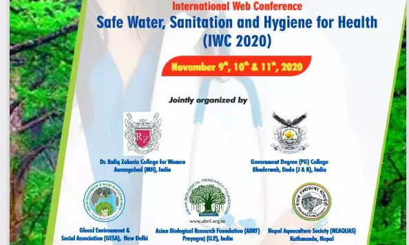 International Web Conference on Safe Water, Sanitation and Hygiene for Health International Web Conference on Safe Water, Sanitation and Hygiene for Health