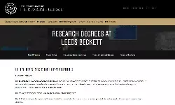 4 fully-funded PhDs at Leeds Beckett University, UK