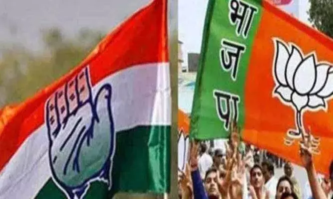 भारत बंद के दौरान जयपुर में हुई कांग्रेस और बीजेपी की जमकर भिड़ंत