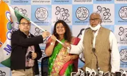 पश्चिम बंगाल में बीजेपी को झटका बीजेपी के सांसद की पत्नी हुई तृणमूल कांग्रेस में शामिल