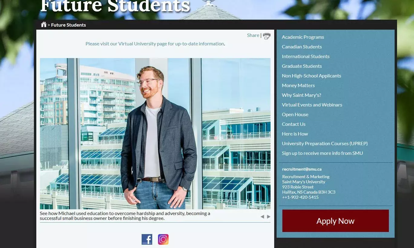 Presidential International Baccalaureate Scholarships at Saint Marys University, Canada Presidential International Baccalaureate Scholarships at Saint Marys University, Canada