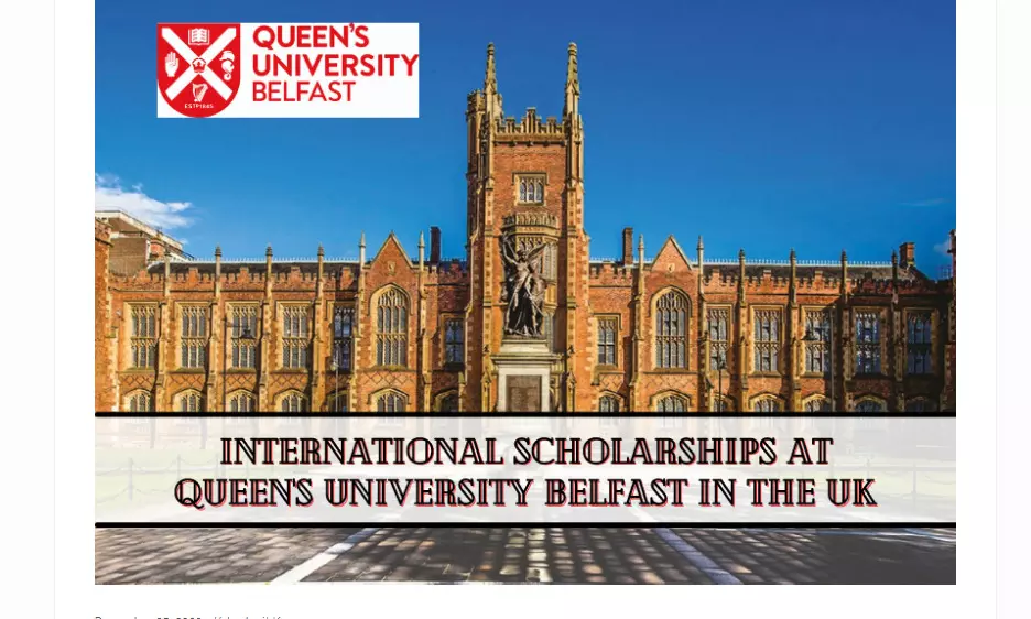 International Scholarships at Queens University Belfast in the UK
