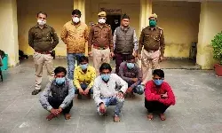 लूटपाट की योजना बनाते हुए हथियारबंद पांच बदमाशों को पुलिस ने किया गिरफ्तार