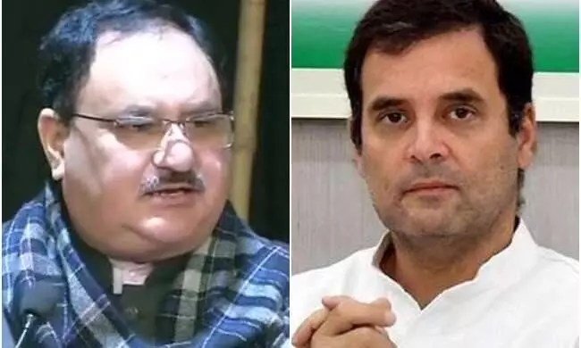 कांग्रेस अध्यक्ष राहुल गांधी पर भाजपा ने किया हमला, कांग्रेस शासन में किसान क्यों थे गरीब