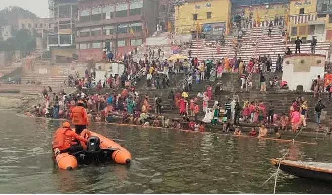 एनडीआरएफ की टीमें माघी पूर्णिमा और रविदास जयंती के अवसर पर गंगा घाट पर तैनात एनडीआरएफ की टीमें माघी पूर्णिमा और रविदास जयंती के अवसर पर गंगा घाट पर तैनात