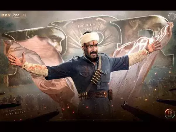 जन्मदिन के मौके पर फिल्म आरआरआर से अजय देवगन का फर्स्ट लुक आया सामने, मोशन पोस्टर जारी....