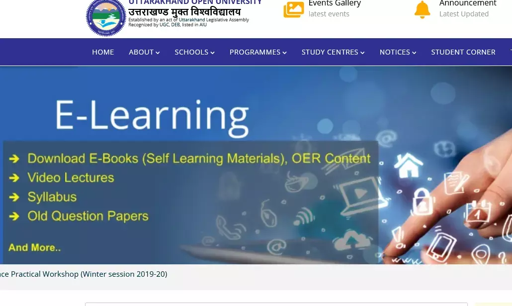 Walk-in-Interview for the post of Assistant Professor in Uttarakhand Open University