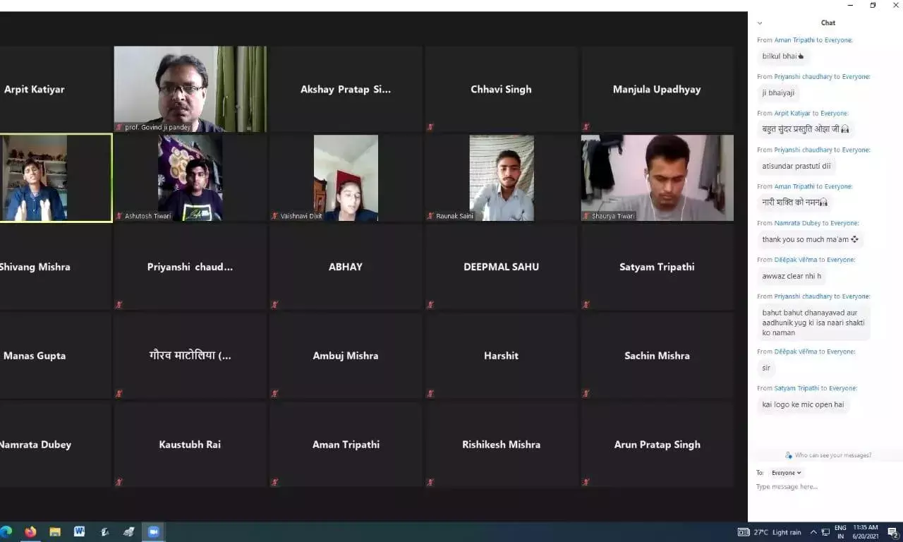 अंतरराष्ट्रीय योग दिवस के अवसर पर राष्ट्रीय कला मंच, अवध प्रान्त के तत्वावधान में दो-दिवसीय ऑनलाइन भाषण प्रतियोगिता का शुभारंभ हुआ अंतरराष्ट्रीय योग दिवस के अवसर पर राष्ट्रीय कला मंच, अवध प्रान्त के तत्वावधान में दो-दिवसीय ऑनलाइन भाषण प्रतियोगिता का शुभारंभ हुआ