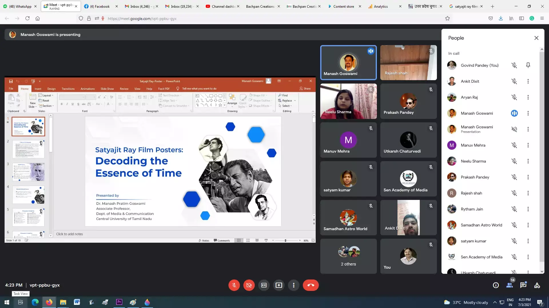 рд╕рддреНрдпрдЬреАрдд рд░реЗ рдХреЗ рдкреЛрд╕реНрдЯрд░ рднреА рдПрдХ рдХрд╣рд╛рдиреА рдкреНрд░рд╕реНрддреБрдд рдХрд░рддреЗ рд╣реИ : рдбреЙ. рдорд╛рдирд╕ рдЧреЛрд╕реНрд╡рд╛рдореА рд╕рддреНрдпрдЬреАрдд рд░реЗ рдХреЗ рдкреЛрд╕реНрдЯрд░ рднреА рдПрдХ рдХрд╣рд╛рдиреА рдкреНрд░рд╕реНрддреБрдд рдХрд░рддреЗ рд╣реИ : рдбреЙ. рдорд╛рдирд╕ рдЧреЛрд╕реНрд╡рд╛рдореА