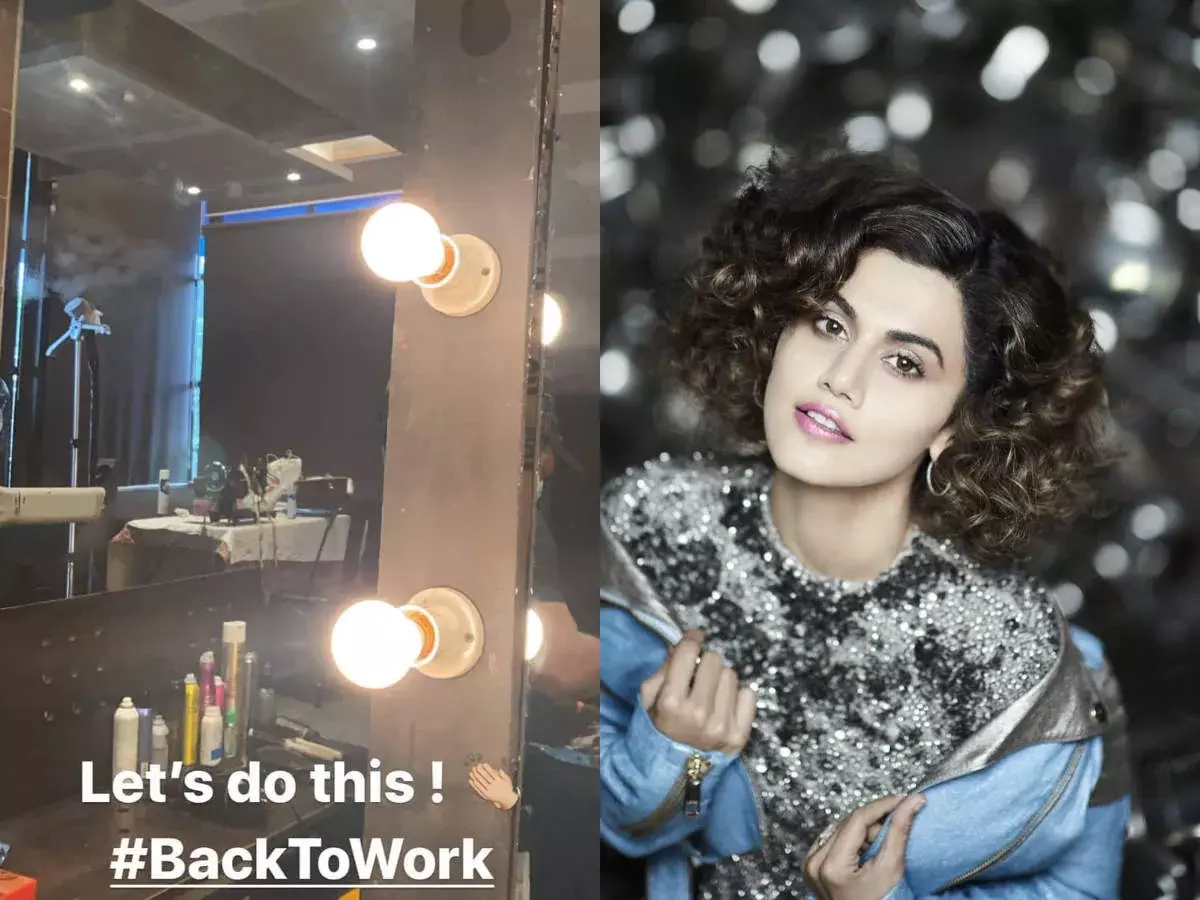 तापसी पन्नू अपने सबसे स्पेशल दिन भी शूटिंग करते हुए आई नज़र तापसी पन्नू अपने सबसे स्पेशल दिन भी शूटिंग करते हुए आई नज़र