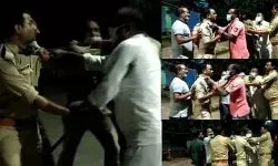 मास्क के लिए टोकने पर की पुलिस से हाथापाई मास्क के लिए टोकने पर की पुलिस से हाथापाई