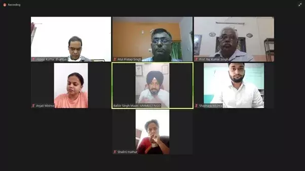 लखनऊ विश्वविद्यालय में कोविड-19 महामारी के लिये समाज कार्य की प्रतिक्रिया विषय पर हुआ वेबिनार का आयोजन