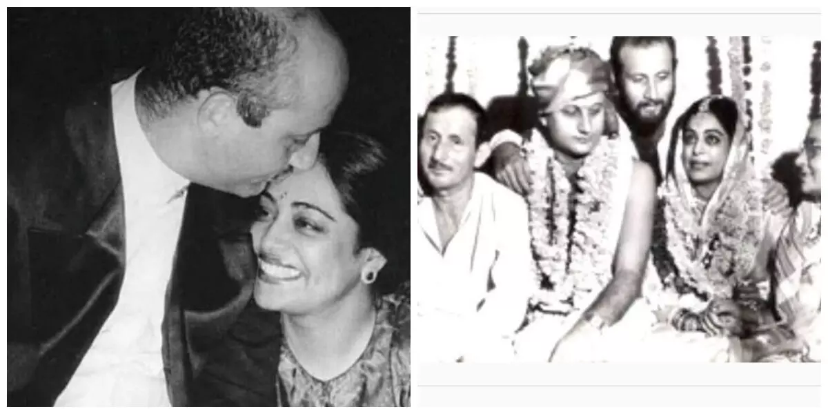 अनुपम खेर और किरण खेर की शादी को पूरे हुए 36 साल, शेयर की पुरानी तस्वीरे