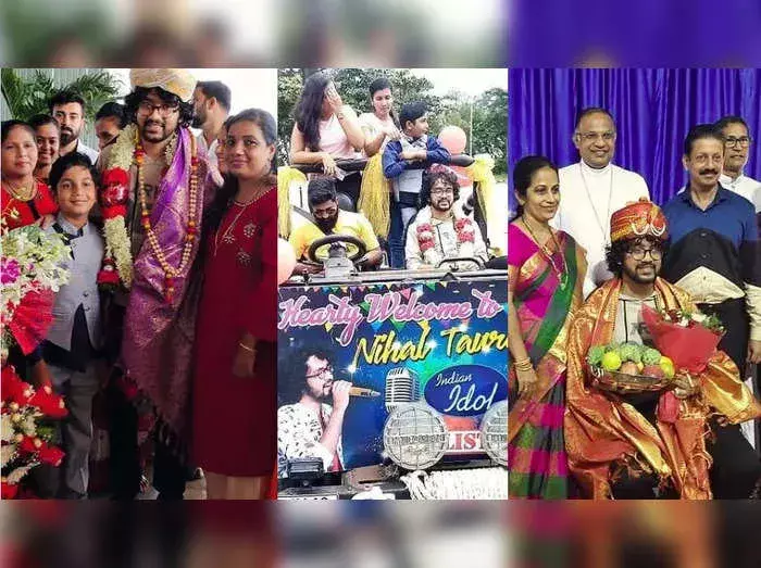 इंडियन आइडल 12 के फाइनलिस्ट निहाल को एयरपोर्ट पर फूलों की माला पहनाकर  किया गया स्वागत इंडियन आइडल 12 के फाइनलिस्ट निहाल को एयरपोर्ट पर फूलों की माला पहनाकर  किया गया स्वागत
