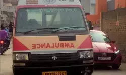 स्वास्थ्य विभाग का एम्बुलेंस स्वयं हुआ बीमार