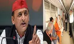 शुक्र है श्रेय लेने वालों ने हरी झंडी का रंग नहीं बदला -अखिलेश यादव का सीएम योगी पर तंज