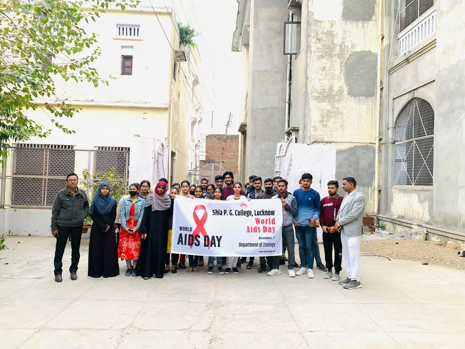 विश्व एड्स दिवस पर शिया पी0जी0 कालेज के जन्तु विज्ञान विभाग में हुआ आयोजन