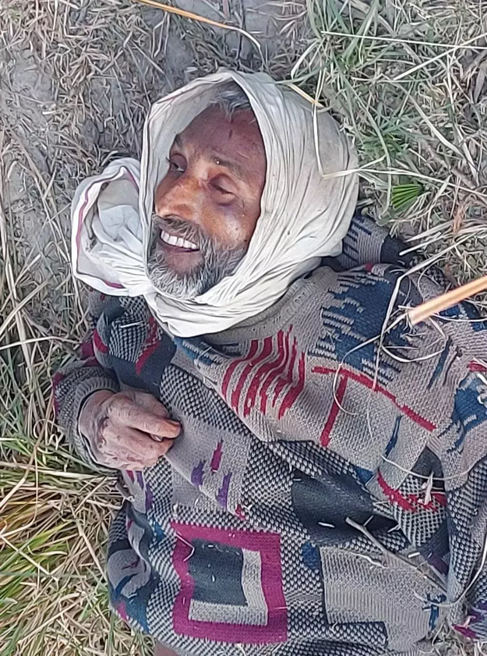 अज्ञात बुजुर्ग का मिला शव,ठंड लगने से मौत की आंशका