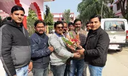 समीक्षा अधिकारी पद पर चयन के बाद शिक्षक को दी गई विदाई