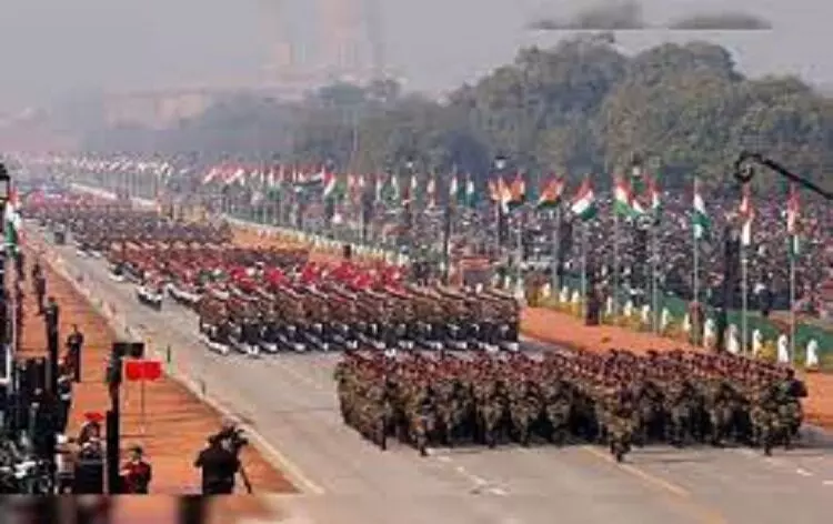 राजपथ नई दिल्ली में आयोजित गणतंत्र दिवस की परेड में लोक अदालत से संबंधित एक मुट्ठी आसमा विशेष झांकी का होगा प्रदर्शन