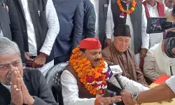 सपा प्रत्याशी का मलिहाबाद में हुआ जोरदार स्वागत