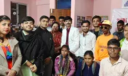 श्री कृष्णा फाउंडेशन ने ब्लाइंड बच्चों संग शहीद दिवस एवं वैलेंटाइन डे मनाया