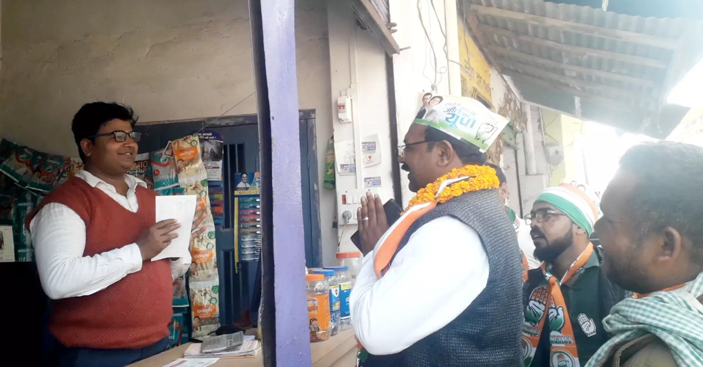 कांग्रेस प्रत्याशी राजेश गौतम ने जनसम्पर्क अभियान किया तेज