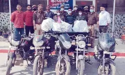 वाहन चोर गैंग का भंडाफोड़ 3 चोर एक बाल अपचारी गिरफ्तार