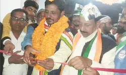 कांग्रेस प्रत्याशी परवेज आलम भुट्टो के समर्थन में किया गया जनसम्पर्क