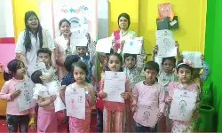 ज्ञाना प्ले स्कूल में चित्रकला प्रतियोगिता आयोजित