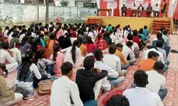 शिविरार्थियों का स्वच्छता व योग का अभ्यास कार्य सम्पन्न