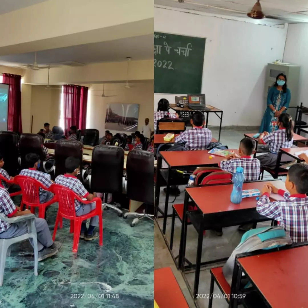 केन्द्रीय विद्यालय 59वीं वाहिनी सशस्त्र सीमा बल नानपारा मे परीक्षा पे चर्चा 2022 का आयोजन