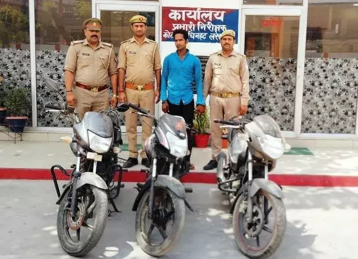 शातिर चोर चढ़ा चिनहट पुलिस के हत्थे