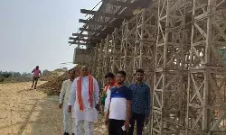 पूर्व विधायक शरद अवस्थी ने किया निर्माणाधीन परियोजनाओं का निरीक्षण