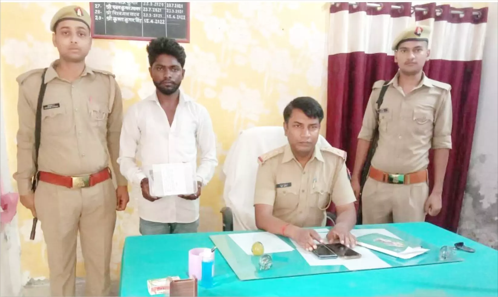 सुजानगंज पुलिस ने रिवाल्वर व कारतूस के साथ एक को दबोचा