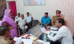 थाना समाधान दिवस....    बुजुर्ग की पट्टे की जमीन प्लाटिगं कर रहे दबंगो ने कब्जायी