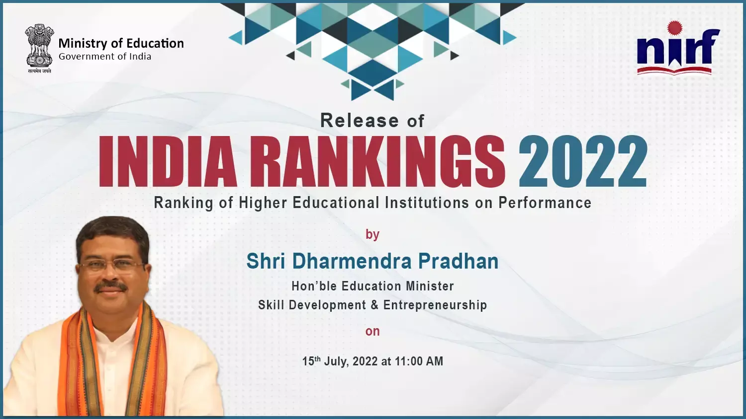 IIT Madras is the number one University in NIRF Ranking, IISc is Second, and Lucknows BBAU is on the 78th position. IIT Madras is the number one University in NIRF Ranking, IISc is Second, and Lucknows BBAU is on the 78th position.