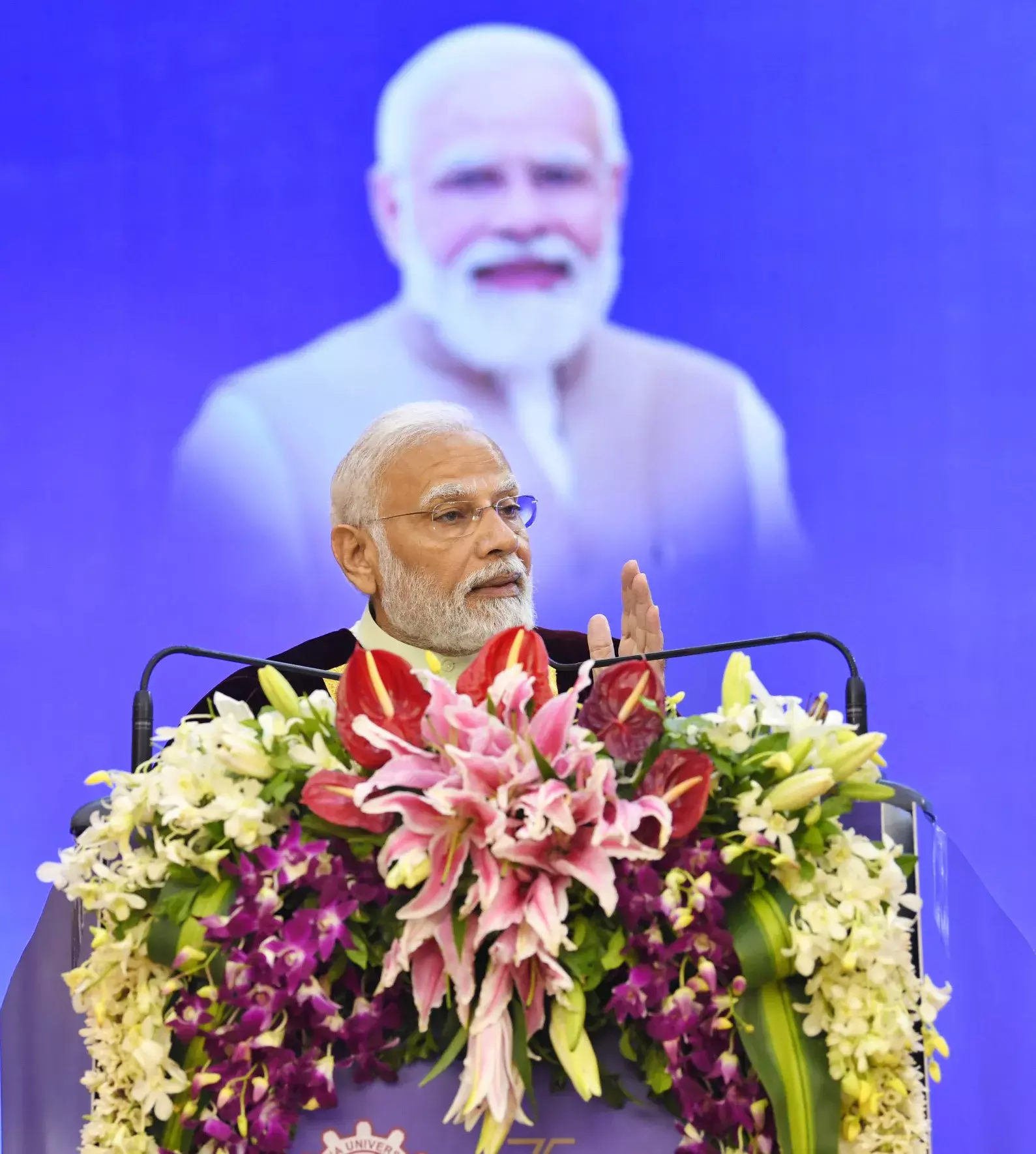 PM speaks during the 42nd Anna University convocation in Chennai