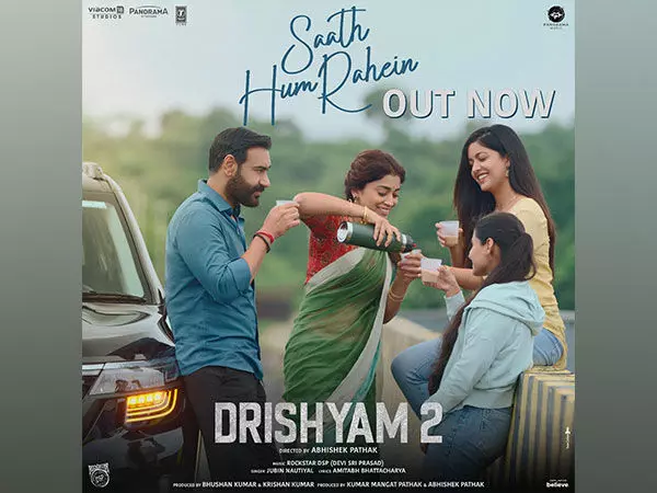 First song from Drishyam 2, Saath Hum Rahein, is released by Ajay Devgn.