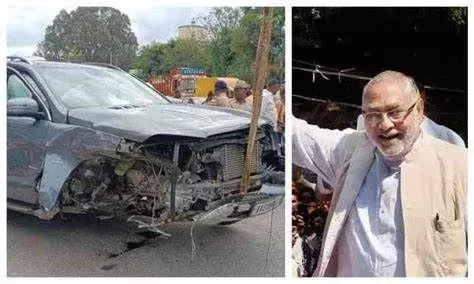 प्रधान मंत्री के भाई प्रह्लाद मोदी का हुआ एक्सीडेंट