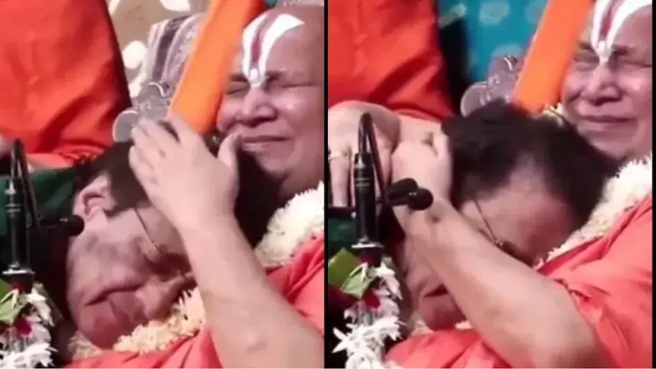 स्वामी जगद्गुरु रामभद्राचार्य अरुण गोविल को गले से लगाकर रोने लगे, बोले- मुझे राम चाहिए… स्वामी जगद्गुरु रामभद्राचार्य अरुण गोविल को गले से लगाकर रोने लगे, बोले- मुझे राम चाहिए…