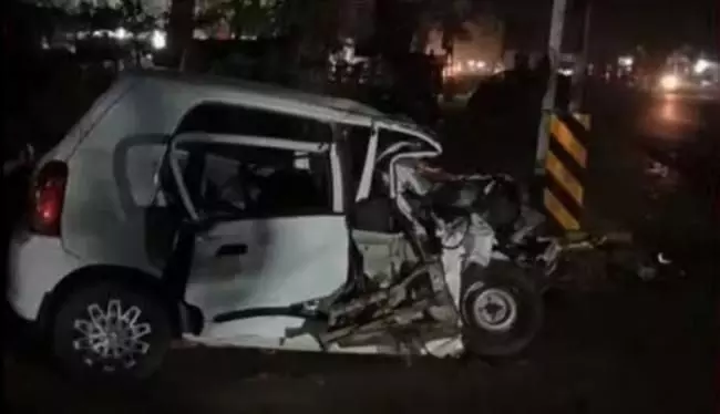 केरल के अलप्पुझा में कार दुर्घटना में इसरो के पांच कर्मचारियों की मौत
